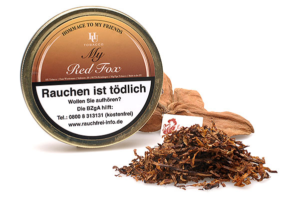 HU-tobacco My Red Fox Pfeifentabak 50g Dose HU-tobacco My Red Fox Pfeifentabak 50g Dose